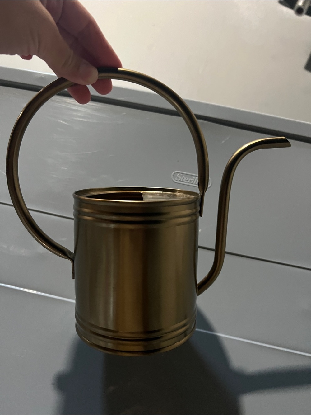 Hearth & Hand Brass-Tone Metal Watering Can